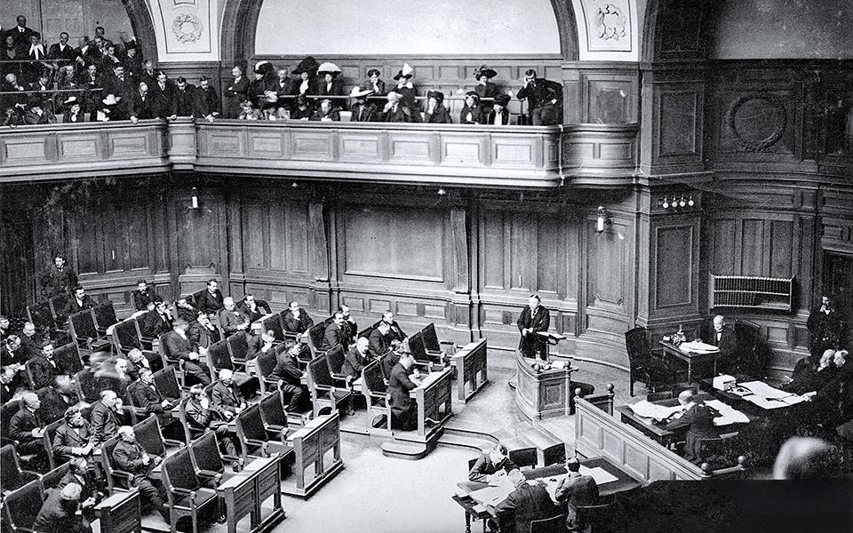 Sammanträde i riksdagens andra kammare Sammanträde i riksdagens andra kammare